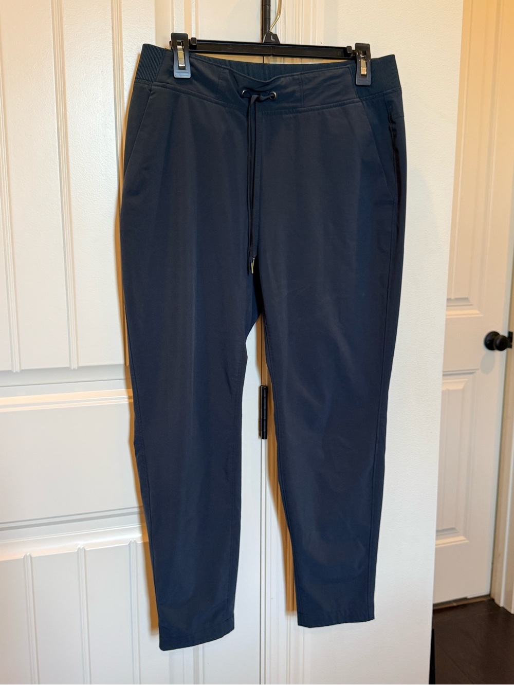 Athleta Navy Drawstring Performance Trousers